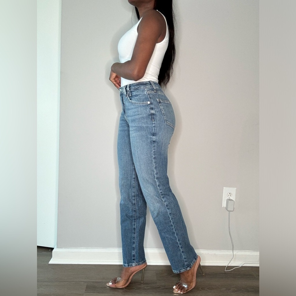 High Waist Straight Leg Mom Jeans